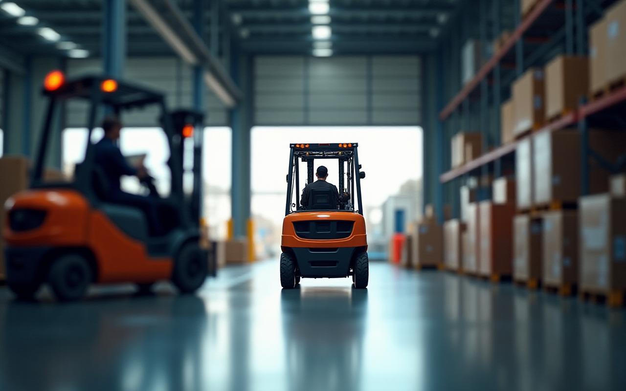 Inside view of our high-efficiency freight warehouse